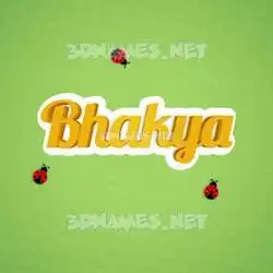 bhakya in Ladybugs style - 3D name wallpaper
