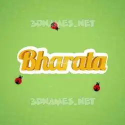 bharata in Ladybugs style - 3D name wallpaper