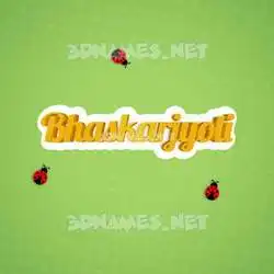 bhaskarjyoti in Ladybugs style - 3D name wallpaper