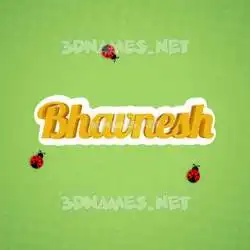 bhavnesh in Ladybugs style - 3D name wallpaper