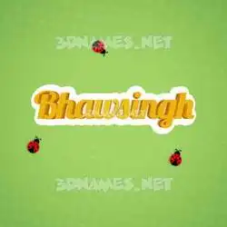 bhawsingh in Ladybugs style - 3D name wallpaper