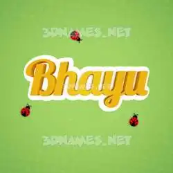 bhayu in Ladybugs style - 3D name wallpaper