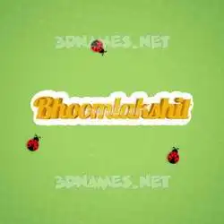 bhoomlakshit in Ladybugs style - 3D name wallpaper