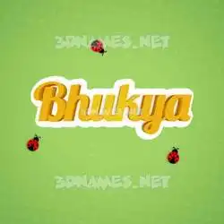 bhukya in Ladybugs style - 3D name wallpaper