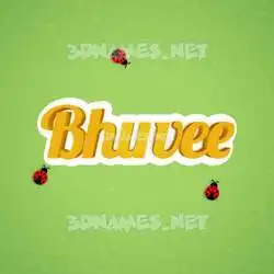 bhuvee in Ladybugs style - 3D name wallpaper