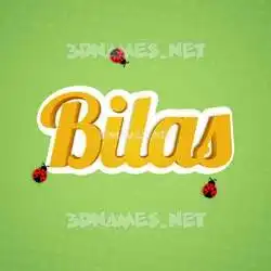 bilas in Ladybugs style - 3D name wallpaper