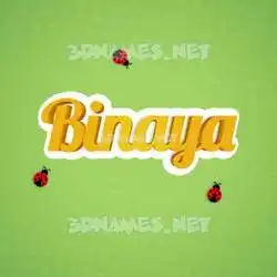 binaya in Ladybugs style - 3D name wallpaper