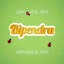 bipendra in Ladybugs style - 3D name wallpaper