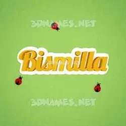 bismilla in Ladybugs style - 3D name wallpaper