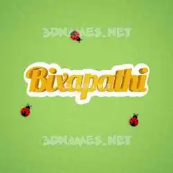 bixapathi in Ladybugs style - 3D name wallpaper