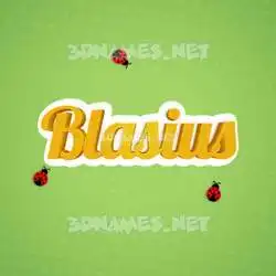 blasius in Ladybugs style - 3D name wallpaper