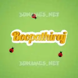 boopathiraj in Ladybugs style - 3D name wallpaper