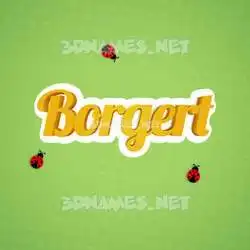 borgert in Ladybugs style - 3D name wallpaper