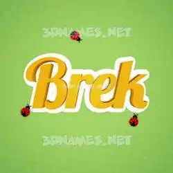 brek in Ladybugs style - 3D name wallpaper