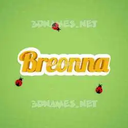 breonna in Ladybugs style - 3D name wallpaper