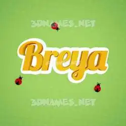 breya in Ladybugs style - 3D name wallpaper