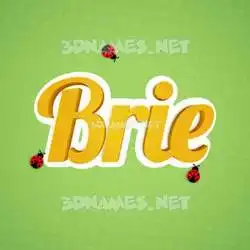brie in Ladybugs style - 3D name wallpaper