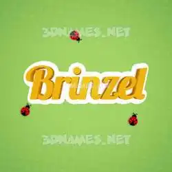 brinzel in Ladybugs style - 3D name wallpaper
