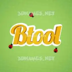 btool in Ladybugs style - 3D name wallpaper