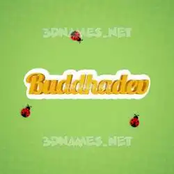 buddhadev in Ladybugs style - 3D name wallpaper