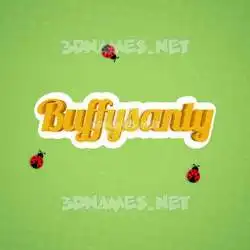 buffysanty in Ladybugs style - 3D name wallpaper