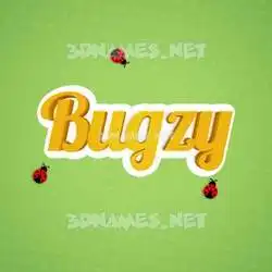 bugzy in Ladybugs style - 3D name wallpaper