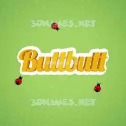 buttbutt in Ladybugs style - 3D name wallpaper