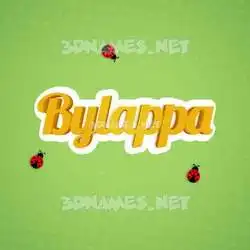 bylappa in Ladybugs style - 3D name wallpaper
