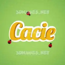 cacie in Ladybugs style - 3D name wallpaper