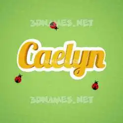 caelyn in Ladybugs style - 3D name wallpaper