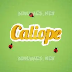 caliope in Ladybugs style - 3D name wallpaper