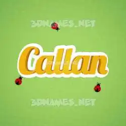 callan in Ladybugs style - 3D name wallpaper