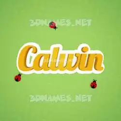 calwin in Ladybugs style - 3D name wallpaper