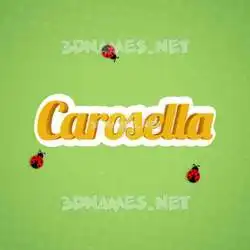 carosella in Ladybugs style - 3D name wallpaper
