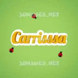 carrisssa in Ladybugs style - 3D name wallpaper