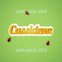 cassidene in Ladybugs style - 3D name wallpaper