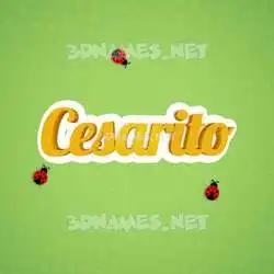 cesarito in Ladybugs style - 3D name wallpaper