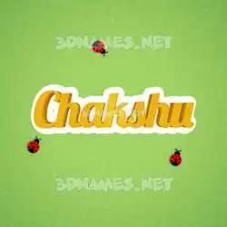 chakshu in Ladybugs style - 3D name wallpaper