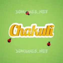 chakuli in Ladybugs style - 3D name wallpaper