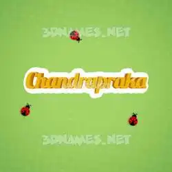 chandrapraka in Ladybugs style - 3D name wallpaper