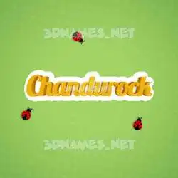 chandurock in Ladybugs style - 3D name wallpaper