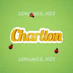 charlton in Ladybugs style - 3D name wallpaper