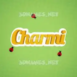 charmi in Ladybugs style - 3D name wallpaper