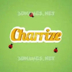 charrize in Ladybugs style - 3D name wallpaper