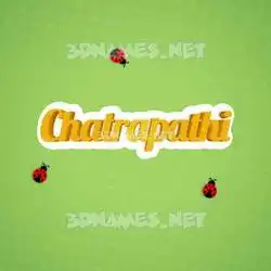 chatrapathi in Ladybugs style - 3D name wallpaper