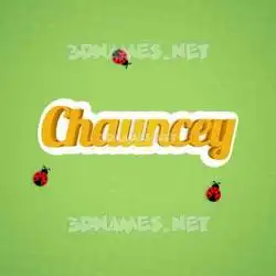 chauncey in Ladybugs style - 3D name wallpaper