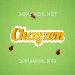 chayzen in Ladybugs style - 3D name wallpaper