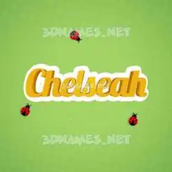 chelseah in Ladybugs style - 3D name wallpaper