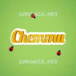 chemmu in Ladybugs style - 3D name wallpaper