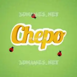 chepo in Ladybugs style - 3D name wallpaper